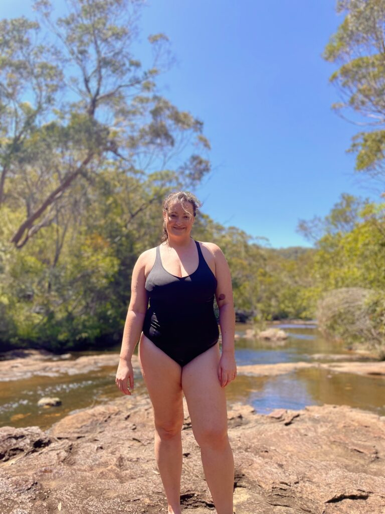 Happy Girl swimming 